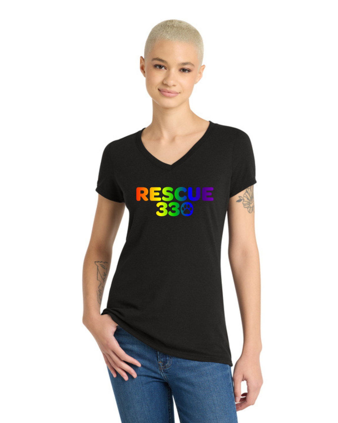 District DM1350L with Rescue330 rainbow logo